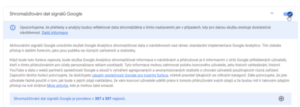 Signály Google v GA4