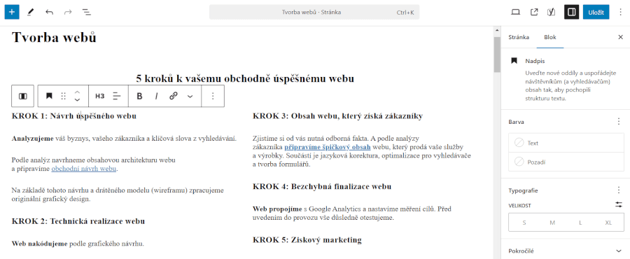redakční systém WordPress